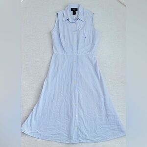 Ralph Lauren Light Blue Midi Dress